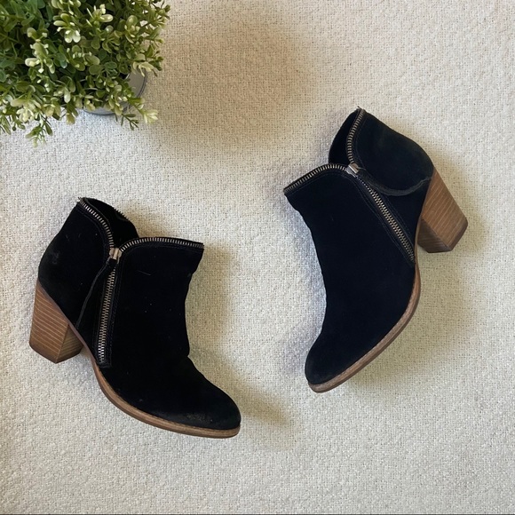 DOLCE VITA JANA BLACK SUEDE BOOTIES SIZE 7.5 - Picture 3 of 10